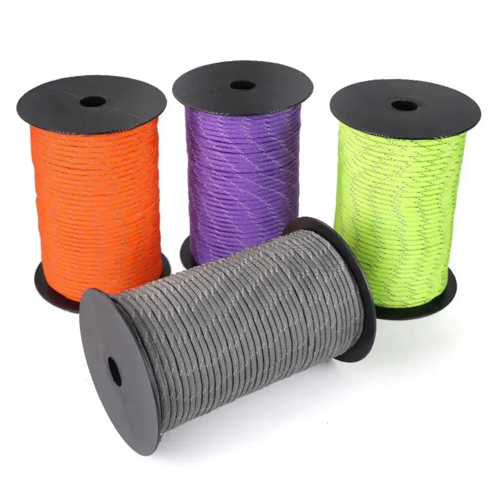 

30m Reflective 550 Paracord Rope 7 Core Multifunctional Parachute Cord Lanyard DIY Bracelet Tent Line Camping Survival