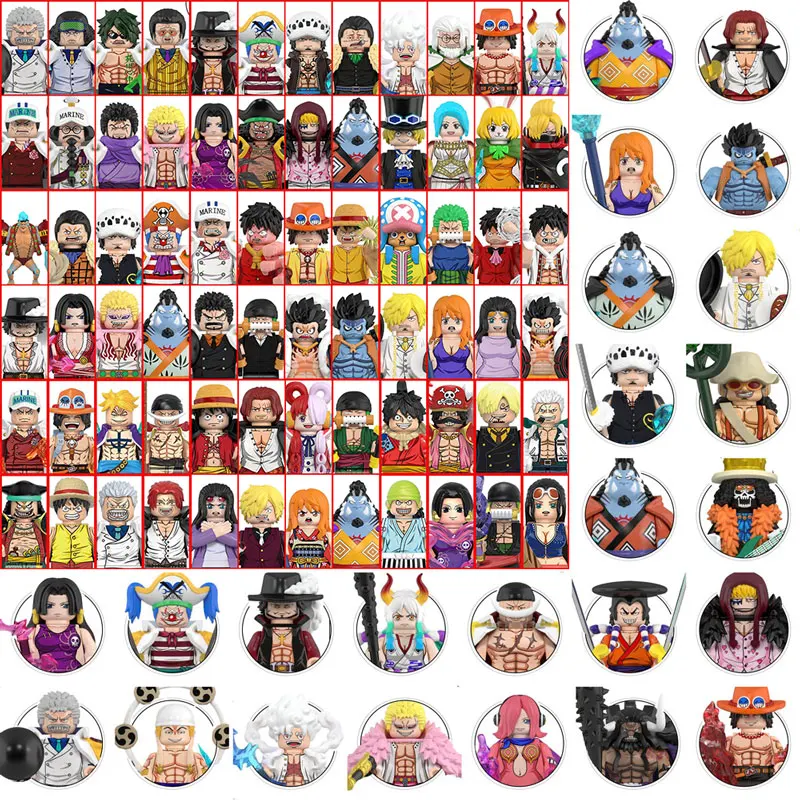 Luffy, Zoro, Nami, Sanji, Chopper – Mini-Bausteine und Actionfiguren – Halloween- und Weihnachtsgeschenkideen für Fans
