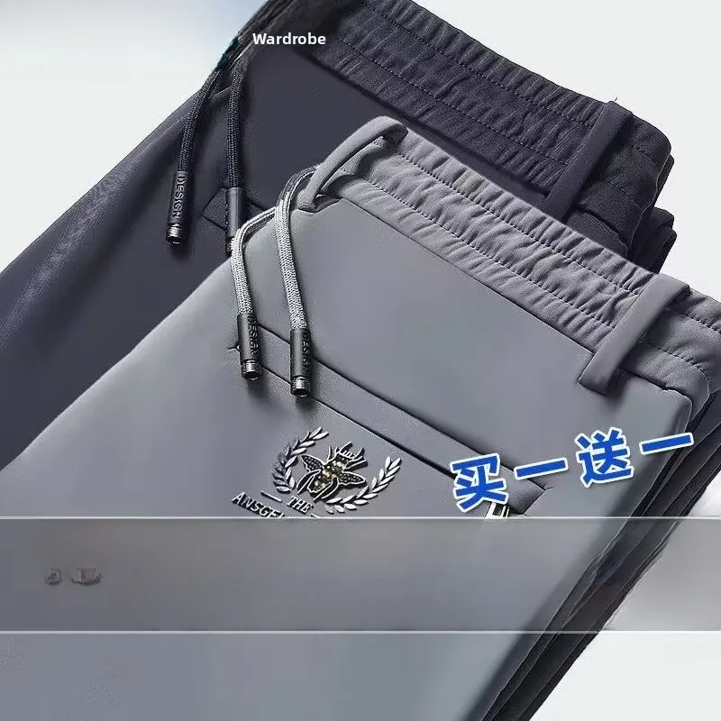 

Men's Workwear Pants Summer Breathable Long Trousers Dirt Resistant Casual Faionable Straight Leg Pants for Laboring