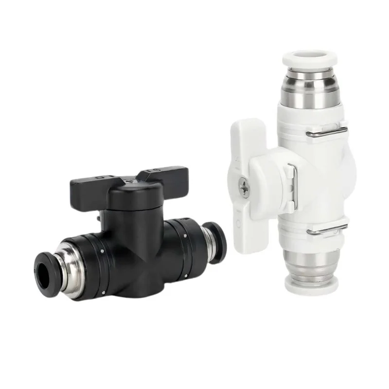 Quick Joint Connector Hand Valve To Turn Switch Manual Ball Current-limiting BUC BTC Series 4mm 6mm Pneumatic Push In