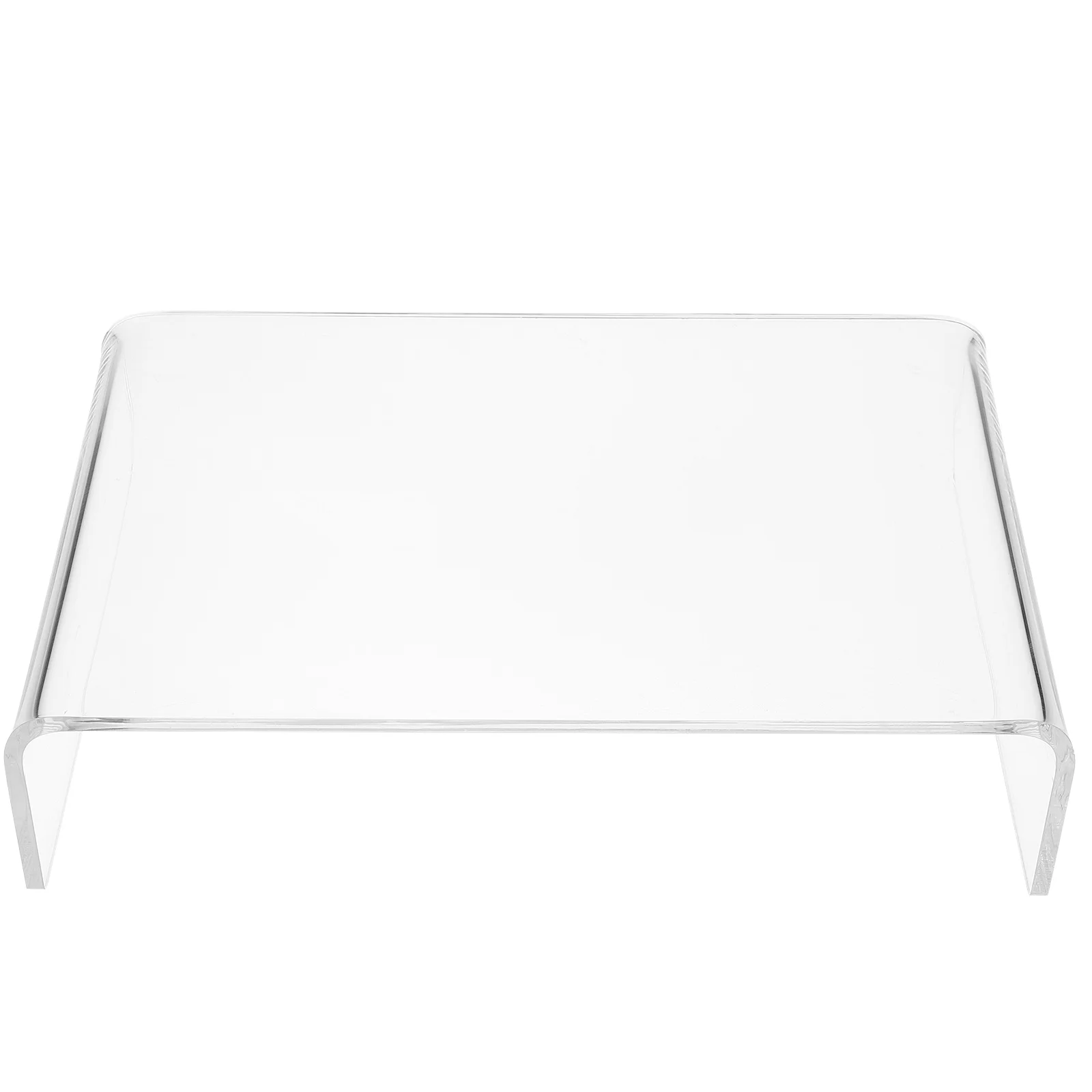 

Acrylic Monitor Stand Riser For Desk Clear Computer Screen Elevator Ergonomic Desktop Organizer Storage Holder Back Pain