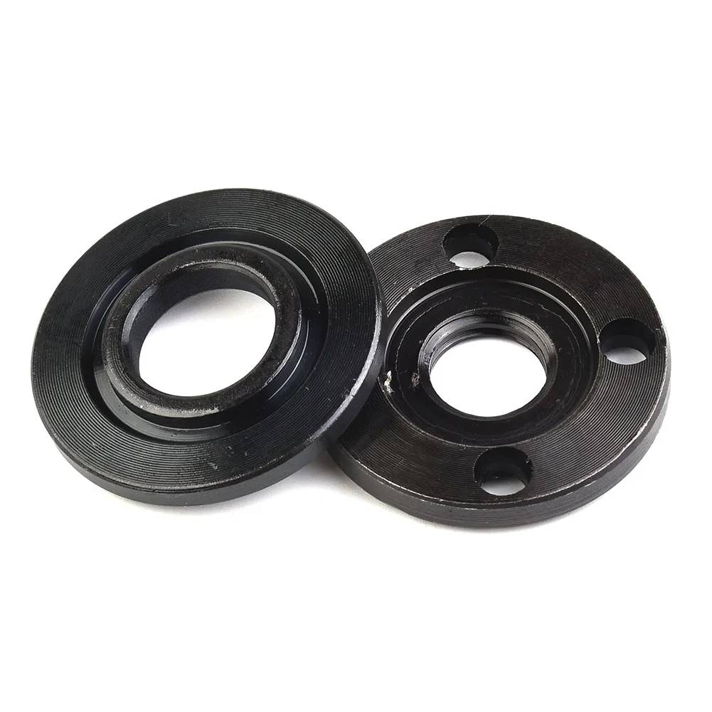 2pcs Angle Grinder Flange Nut For 14mm Spindle Thread Angle Grinder Upper pressure plate M14 Lower pressure plate inner hole 16