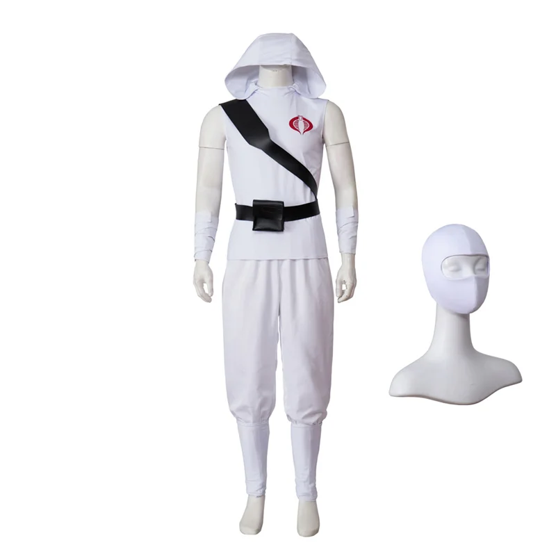 Storm Shadow Cosplay Costume White Battle Suit Uniform Halloween Carnival Outfits