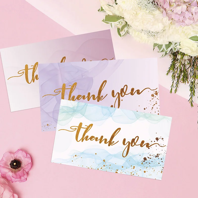 50Pcs Thank You Cards Thank You Notes Suitable For Small Business Wedding Gift Cards Christmas Graduation Baby Shower