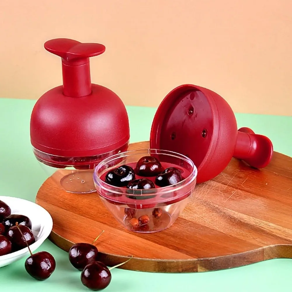 

Pits Tools Plastic Cherry Pitter Portable Detachable Fruit Corer Four Hole Convenient Olive Pitter Food Preparation