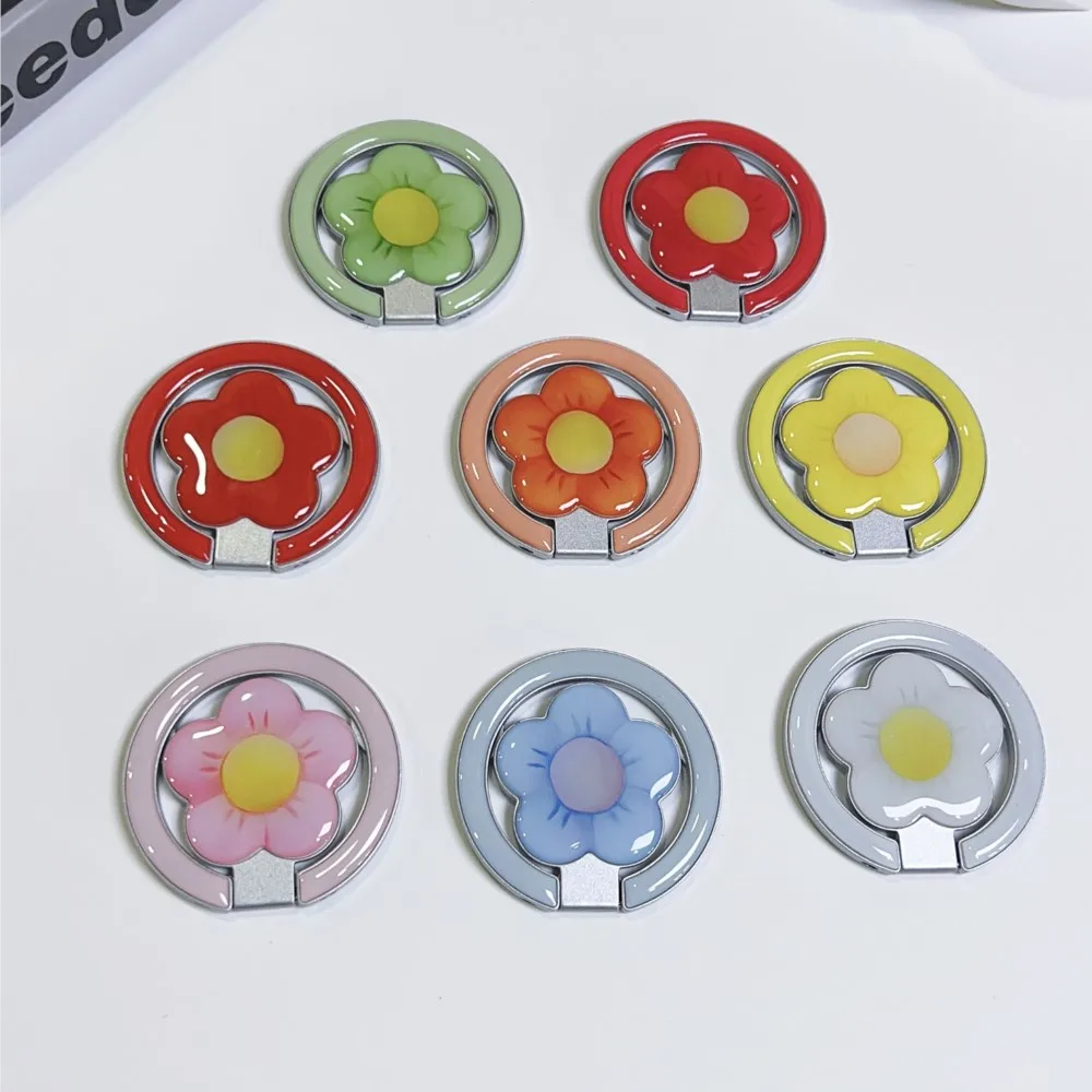 Flower Magnetic Foldable Kickstand Phone Ring Holder Anti-drop Phone Grip Stand Universal Desktop Bracket For iPhone Samsung New view 2