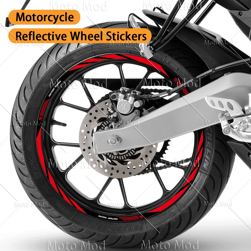 Wheel Sticker Rim Decal Hub For Aprilia Tuono RS660 RS4 125 GPR rs150 RSV4 DORSODURO shiver 750 900 rsv 1000 mille Stripe Tape