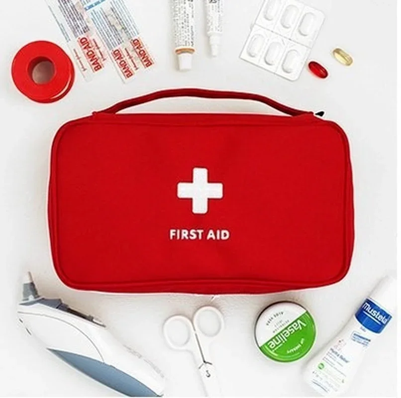 Bonito mini portátil saco de medicina kit de primeiros socorros kits de emergência médica organizador ao ar livre medicina do agregado familiar saco de armazenamento de pílula