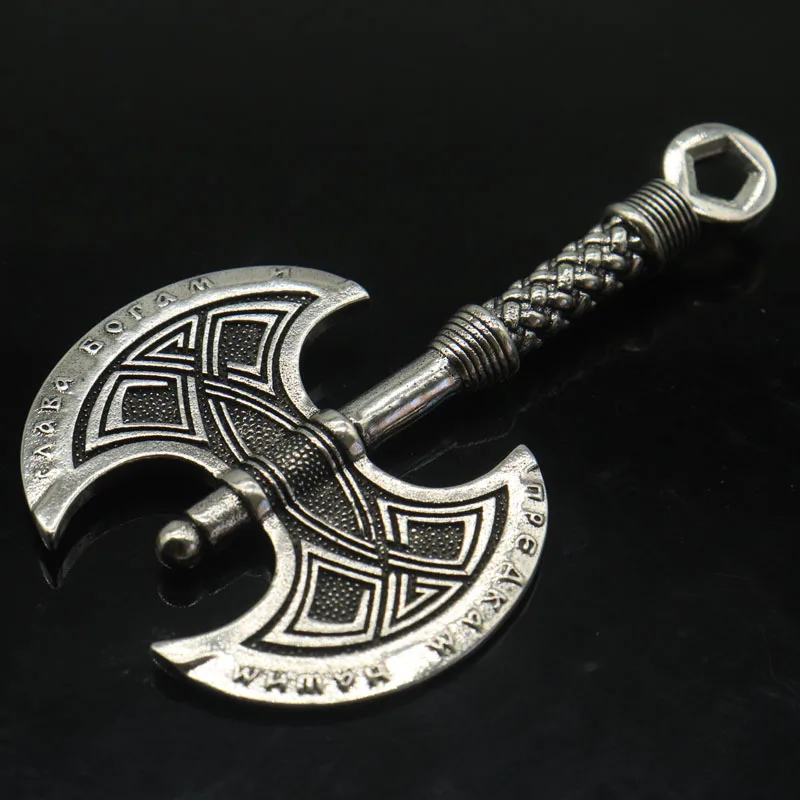 اشتر 3 واحصل على 1 مجانًا، يوصى به بشدة 15 جرامًا ثلاثي الأبعاد على شكل فأس كبير من الفولاذ المقاوم للصدأ للرجال