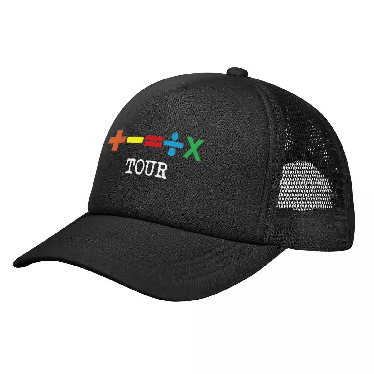 

Ed Sheeran The Mathematics Tour Mesh Baseball Caps Hip-Hop Sun Hat Music Hats Adjustable Snapback Sun Hats Washable Trucker Caps