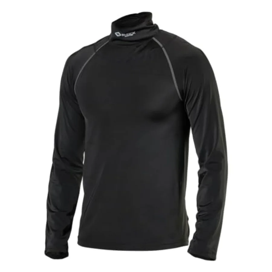

Youth Boys Comprion Shirt with Neckguard for Hockey. Long Sleeves with Integrated Neck Guard. for Youth Boys