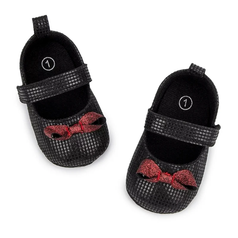 Zapatos de bebé para niña, zapatos antideslizantes de encaje suave Multicolor, zapatos de princesa para primeros pasos, zapatos para cuna infantil