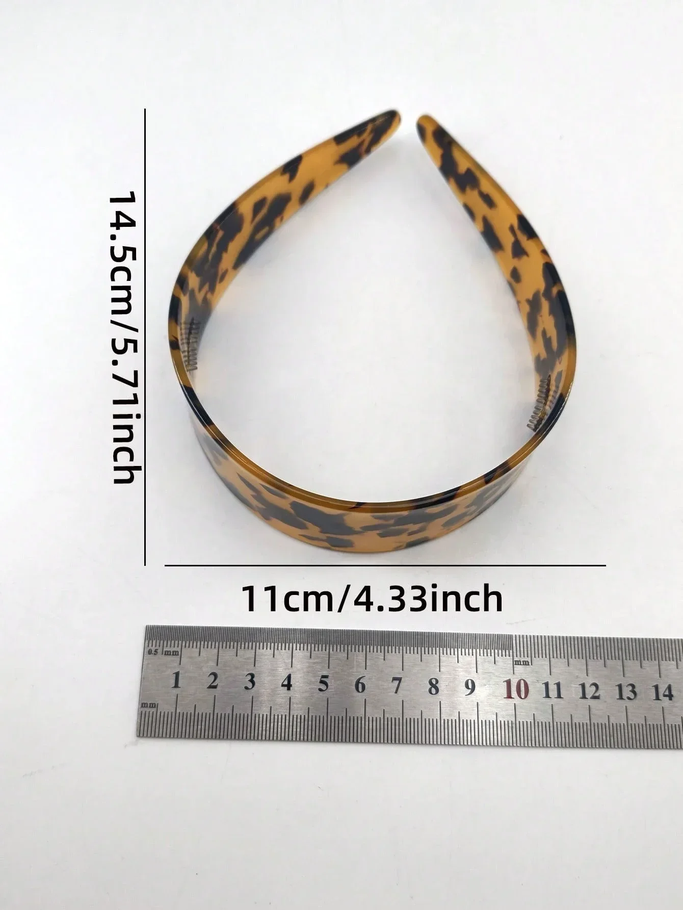 

Leopard Print Acetate Headband For Women Elegant Hair Accessory Everyday Wear