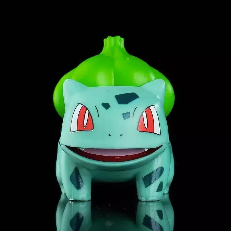 6PCS Pokemon Figures Set Pikachu Charmander Bulbasaur Squirtle, Kawaii Collectible Dolls Toys for Kids Gift Collection