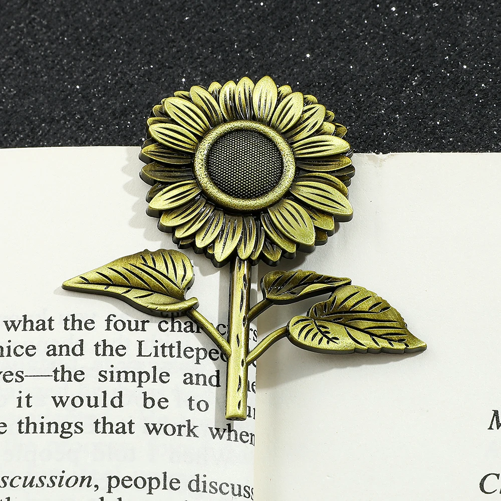 Imagem -05 - Vintage Rose Book Clips Bronze Metal Bookmark Reading Writing Acessórios de Escritório para Amantes do Livro Criativo Amor