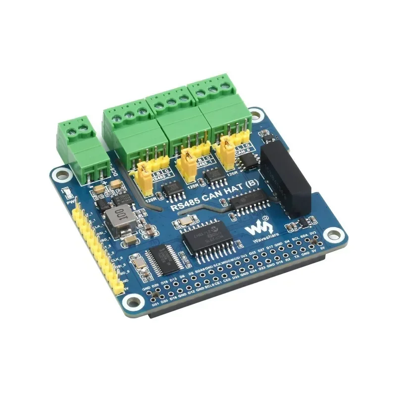 Raspberry Pi 5/4B geïsoleerde dubbele RS485 + CAN-uitbreidingsmodule - SPI-communicatie met anti-interferentiebescherming - afbeelding 2