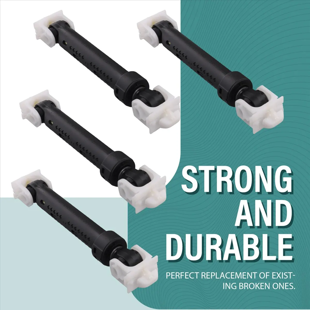 Goodprice 8182703 Washer Shock Absorber Replacement for Whirlpool, Maytag, Kitchen Aid Washers 8181646-PS989596-AP3868181-4Pack