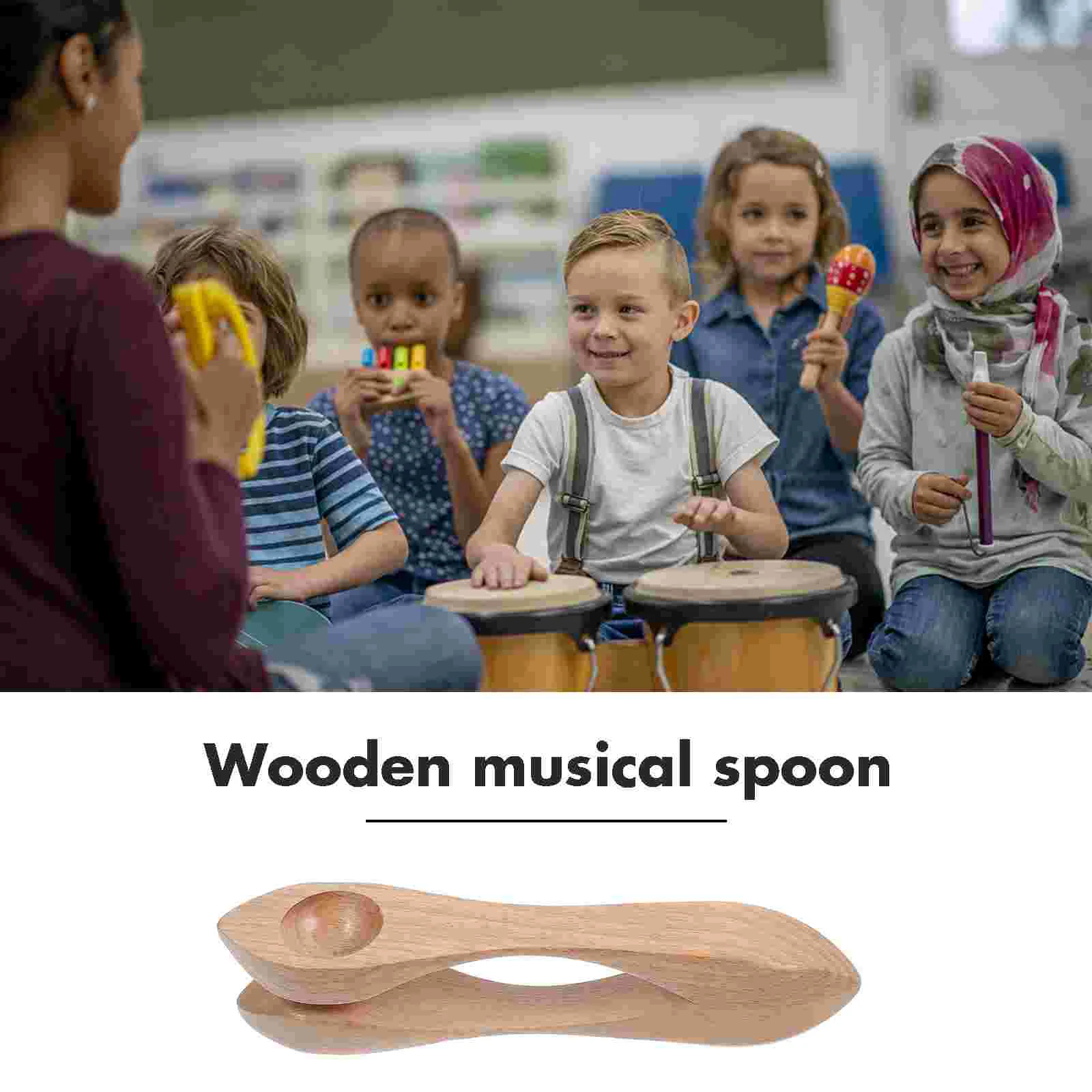 Cuillère Musical Wooden Wind Spoon Instrument Toddler Toy Kid Childrens Toys Special