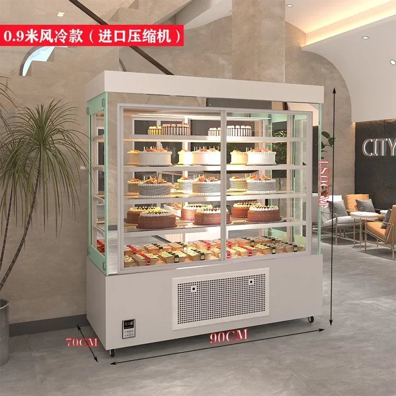 

A44 Vertical Cake Counter-Style Refrigerated Display Cabinet Fruit Fresh Cabinet Front Door Freezer Commercial Western Beverage