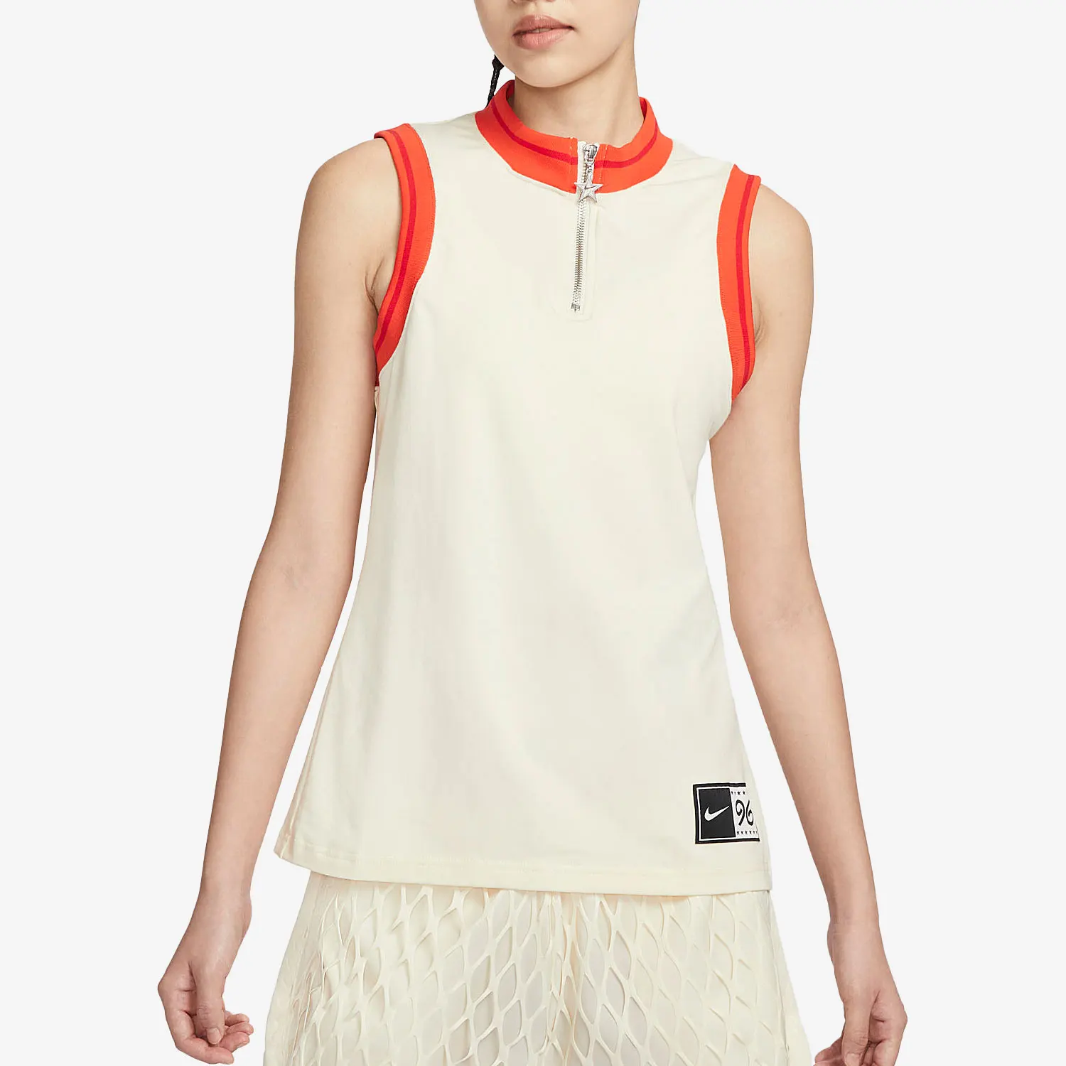 

Nike Official Genuine Summer Women's Fitness Half-Zip Sports Vest T-Shirt DV8290-113