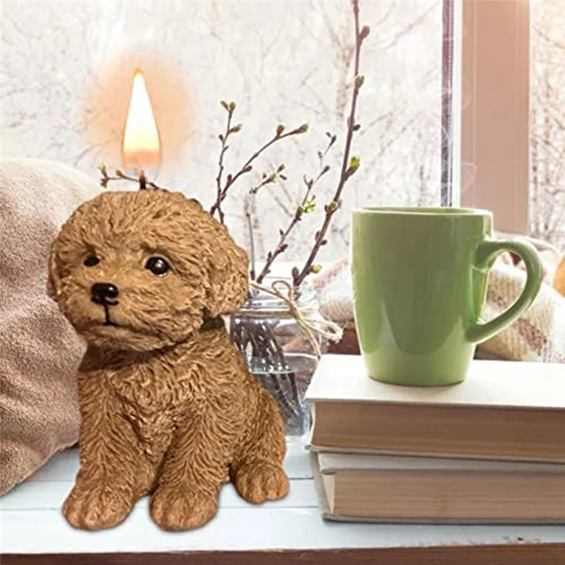 【Hot-Selling!】Dog Mold,3D Dog Silicone Candle Mold Cute Puppy Soap Mold Handmade Softsoap, DIY Home Ornaments Decorations
