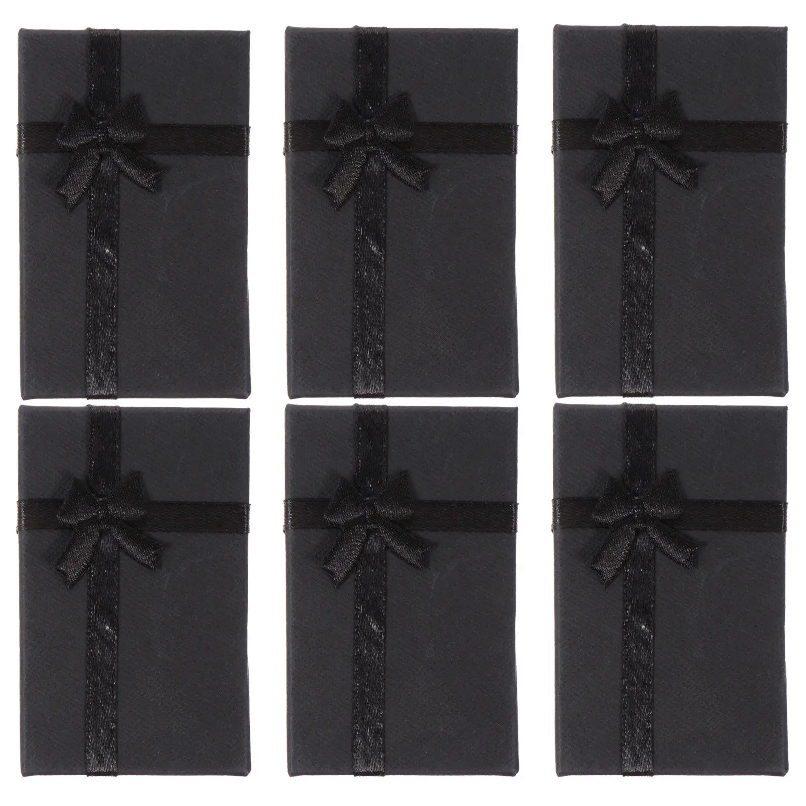 6Pcs Jewelry Box with Bowknot Ribbon Luxury Gift Cases for Small Presents Chocolate Kids Party Favors