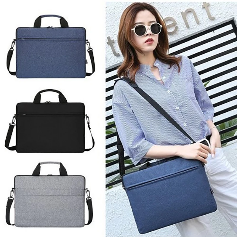 Laptop Bags Carrying Case For 13-15.6 Inch Laptop And Tablet Shoulder Strap Durable Water-Repellent Fabric Business Casual Schoo