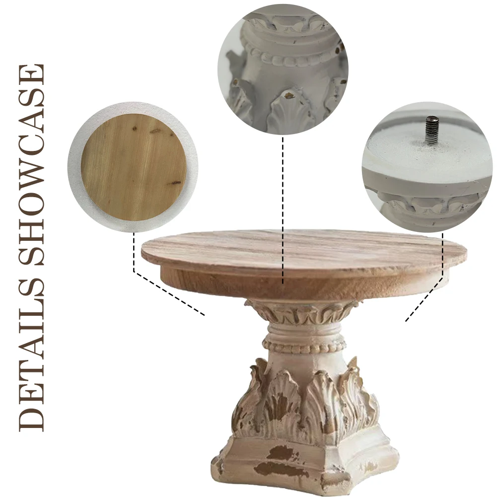 프랑스어 우아한 아침 식사 트레이 현대 나무 트레이 과일 트레이 빈티지 조각 장식품 손으로 만들어진 장식 스토리지 트레이