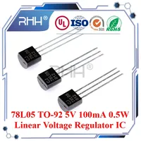 78L05 7805 5% TO-92 100mA 5V 0.5W DIP three-terminal positive regulator Linear Voltage Regulator IC Low Drop Out Regulators