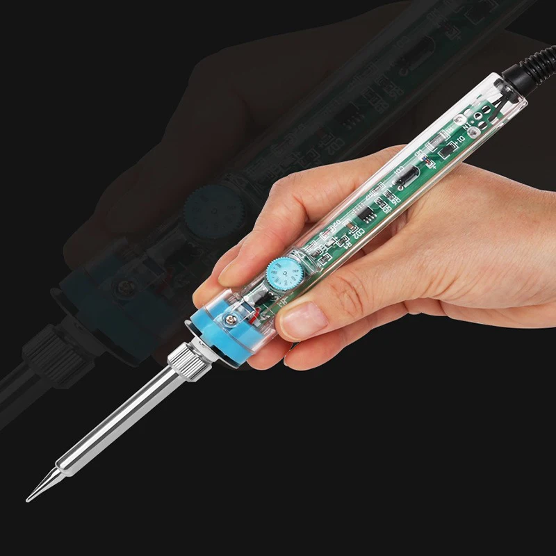 907 Adjustable Temperature Internal Heating Type Soldering Iron Pen 60W Electronic Circuit Repair Soldering Iron Tool