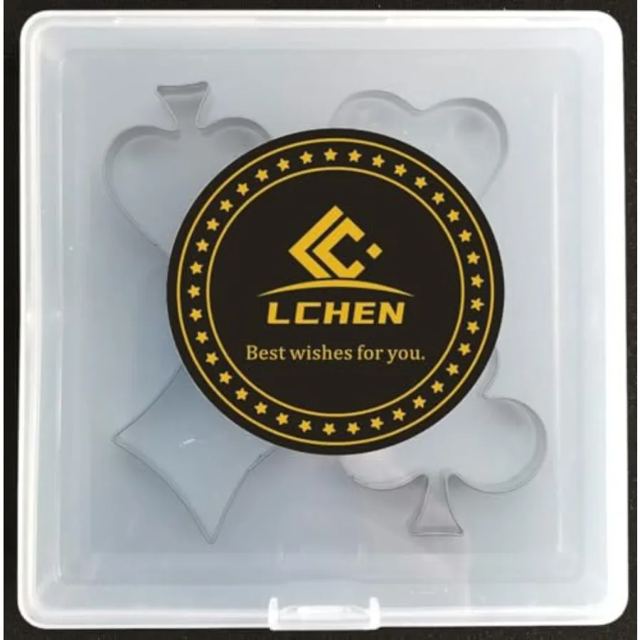 Ce Cutter4 Pieces Poker Stainless Steel Ce Cutters Playing Card Cake Biscuit Decorating Bakeware Tool Diamonds Spade Club Heart
