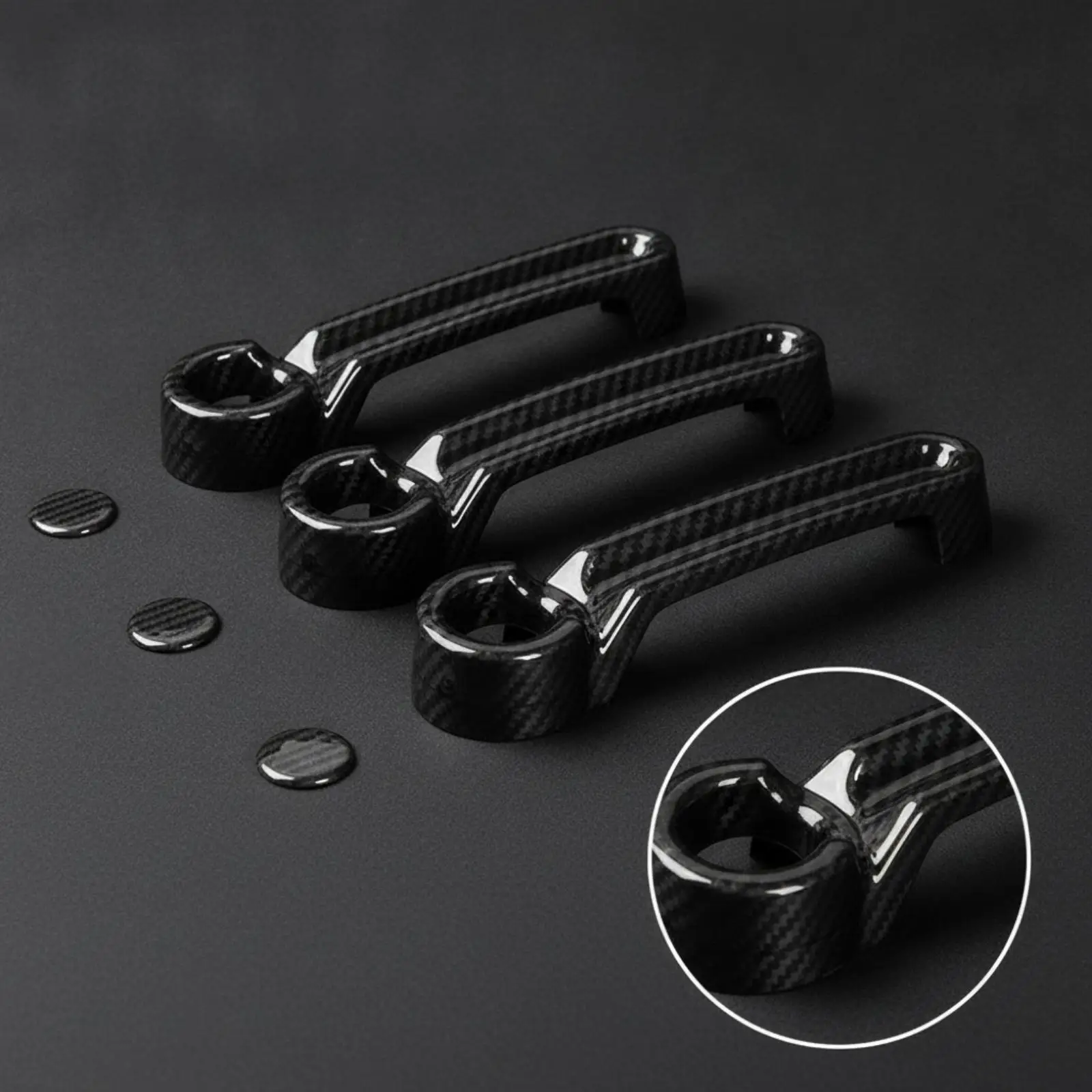 5 Pieces ABS Exterior Vehicle Door-Handle Cover DIY-Friendly for jeep Wrangler JK Door Handle Cover Customized Appearance