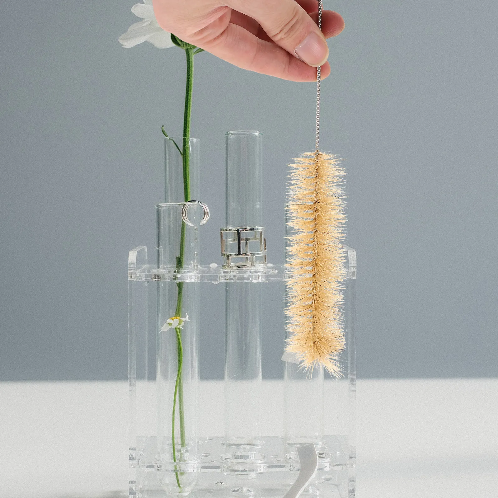 

3Pcs Baby Bottle Brush Household Cleaning Tool Long Handle Cup Cleaner Soft Bristle Feeding Water Cup Brush for Bottles Kettles