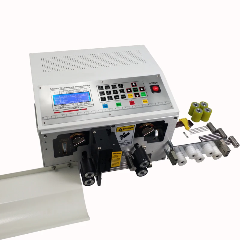 HS-BX01-4 Line Automatic Wire Cutting Stripping Machine Electric Cable Peeling Stripper with Carbide Blade from 0.1mm2 to 2.5mm2