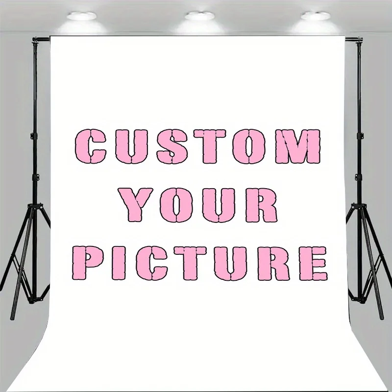 1pc Customizable Photo Backdrop - Durable Polyester Party Banner Your Own Design Perfect for Weddings, Graduations Holiday Decor