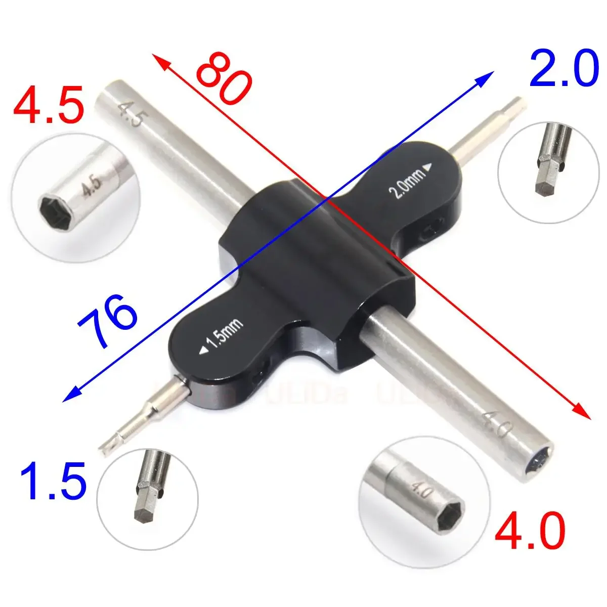 ドライバーツールキット,六角形,rcモデル,ソケットレンチ,車,ボート,飛行機,ボート,uav,4in 1, 1.5mm, 2mm, 4-4.5mm