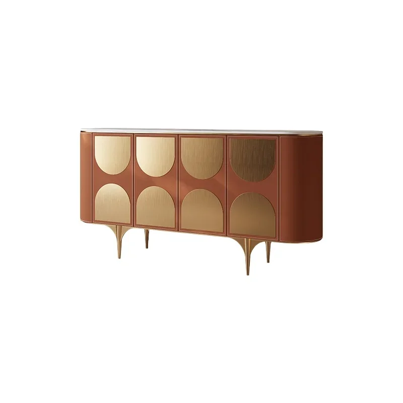 Side cabinet light luxury high sense modern home foyer cabinet entrance partition villa bedroom locker