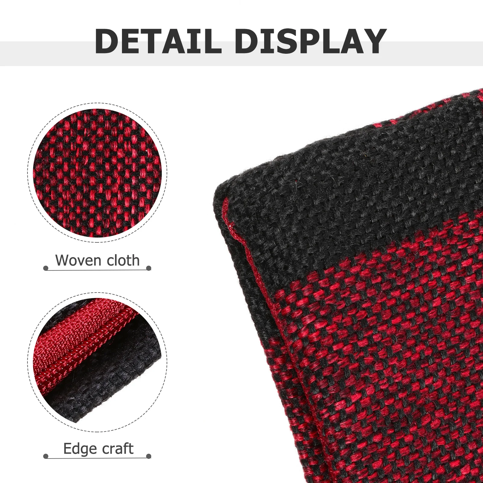 

2Pcs Bolster Case Flax Pillow Cover Comfortable Grid Design Household Sofa Back Cushion Protective Cover Long-Lasting Reusable