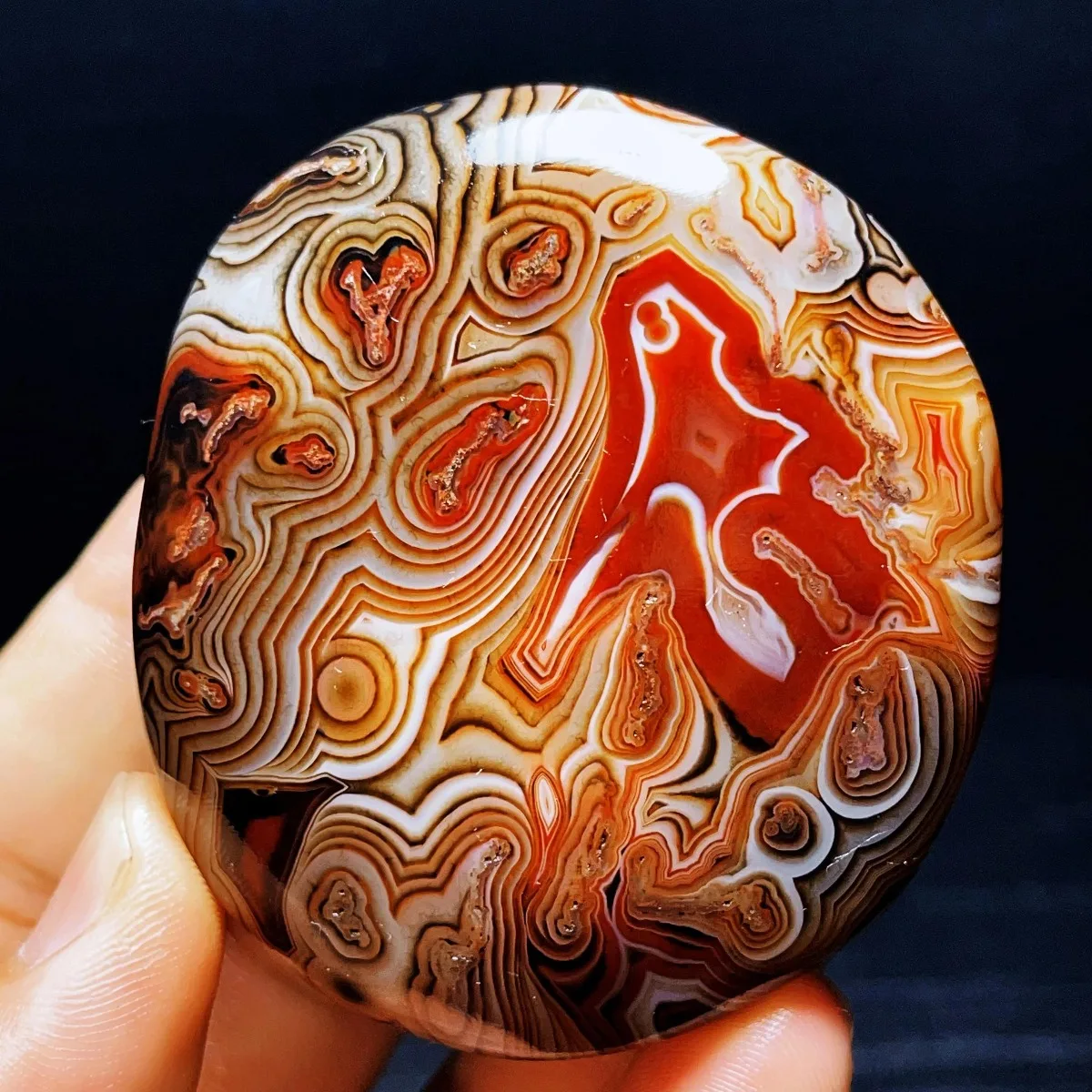 Banded Agate Banded Pattern, Natural Banding, Polished Tumbled, Vase Filler, Crystal Collection, Table Display, Desk Decor