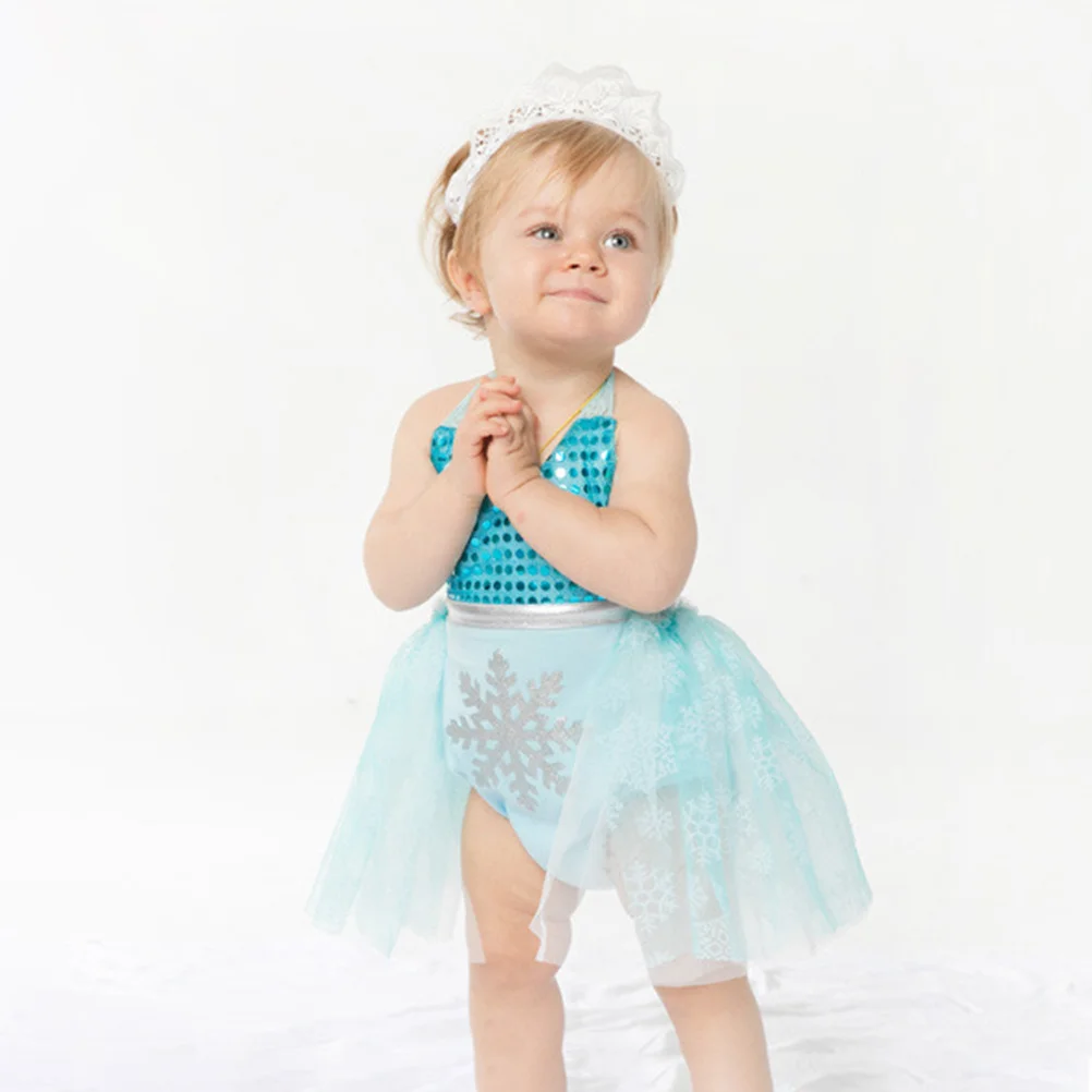 

1Set Baby Girls Lace Suspenders Romper Dress Mermaid Design Summer Outfit Photo Shoot Birthday Party Skirt Headband Comfortable