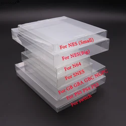 1PCS Clear Transparent Game Cartridge Box Case CIB Games Plastic PET Protector for N64 NES SNES PS5 for GB GBA GBC NGPC Switch
