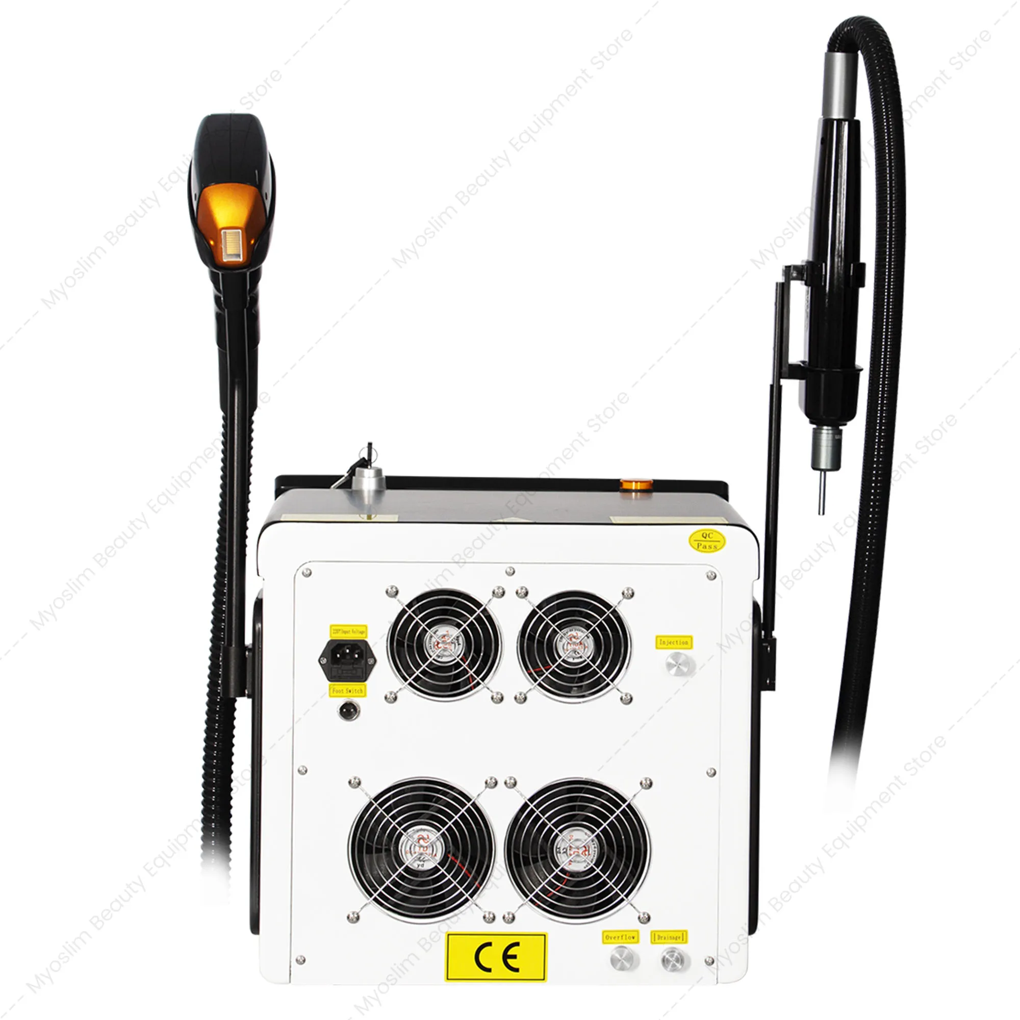 2-in-1 4 Wavelength Ice Cooling Diode & Picosecond Machine 755/808/940/1064nm Hair Reduction Tattoo Pigment Removal