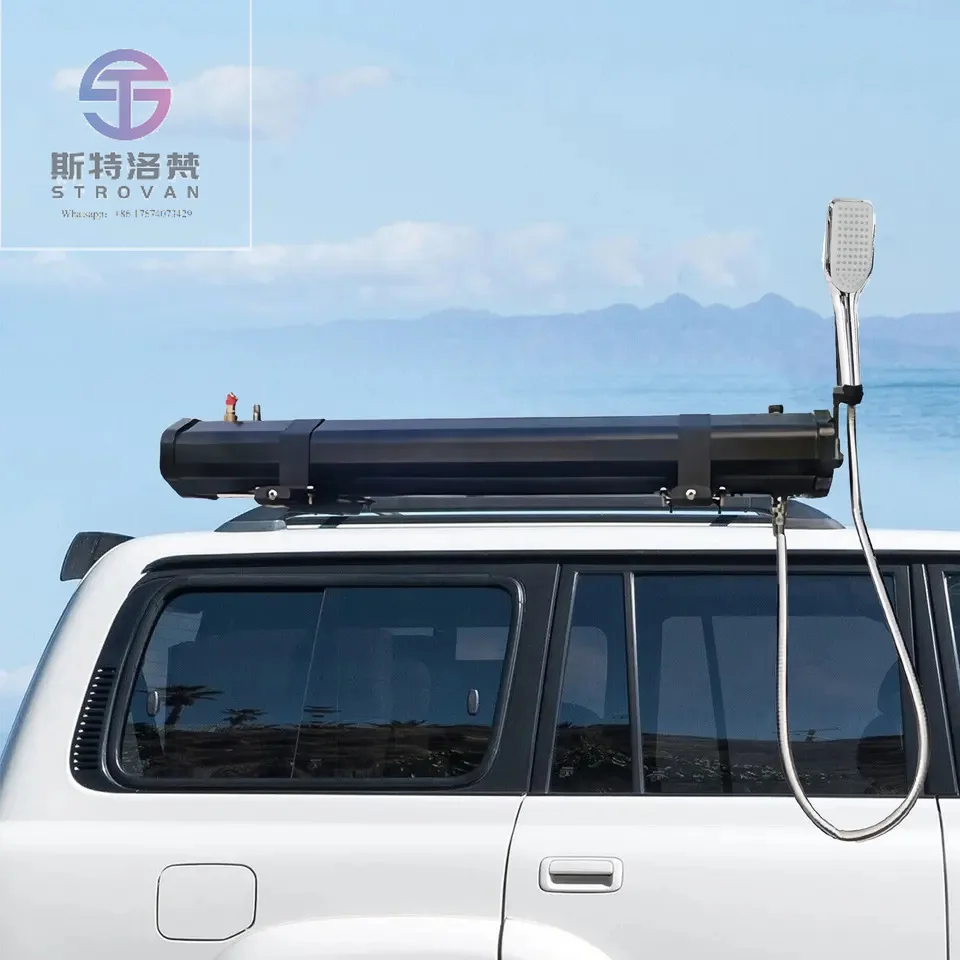 

STLF DZ WJW Advanced 30L Car Roof Water tank Outside Camping Shower PVC Economical Car Solar Shower Road Shower