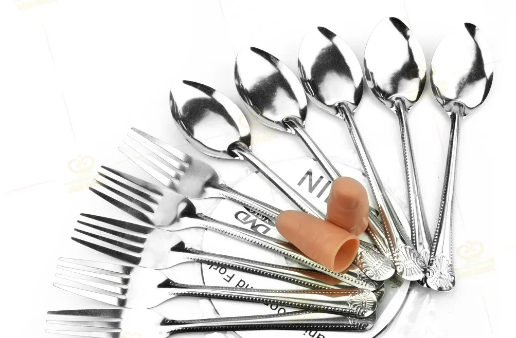 Mani Spoon and Fork (GIMMICKs) Magic Tricks Appearing Magie Close Up Illusion Gimmick Props Mentalism