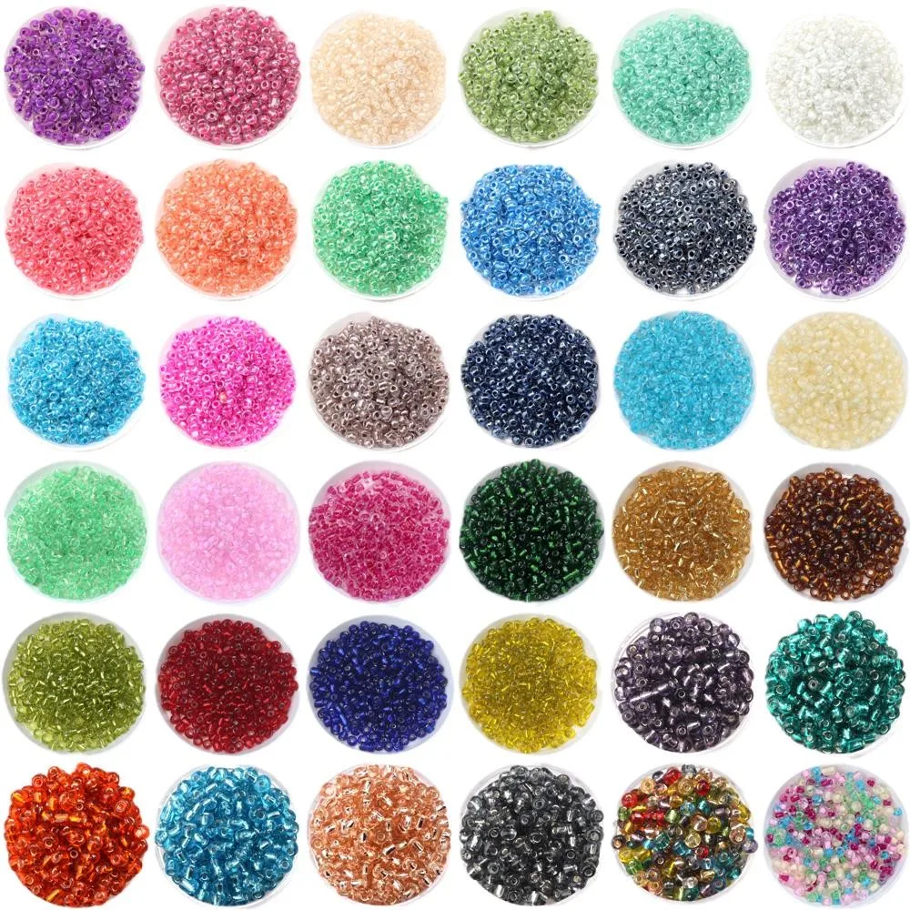 4MM 20G Czech Mixed Multicolor Internal Staining Glass Seed Beads Approx 230~270pcs/Lot Necklace Bracelet DIY Jewelry Making