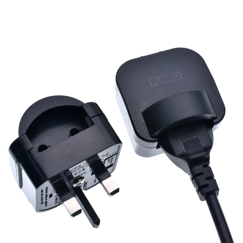 EU to UK plug adapter box type round two pins convert to 3 pins conversion electric power plug Shaver plug with fused 13A