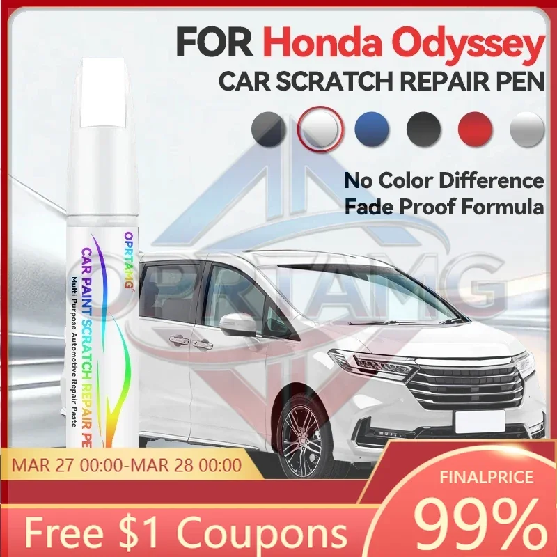 

Ручка-корректор для ремонта автомобильной краски, средство для удаления царапин, аксессуары для авто DIY, для Honda Odyssey, черный, белый, NH909P, синий, красный, наклейка для автомобиля Si