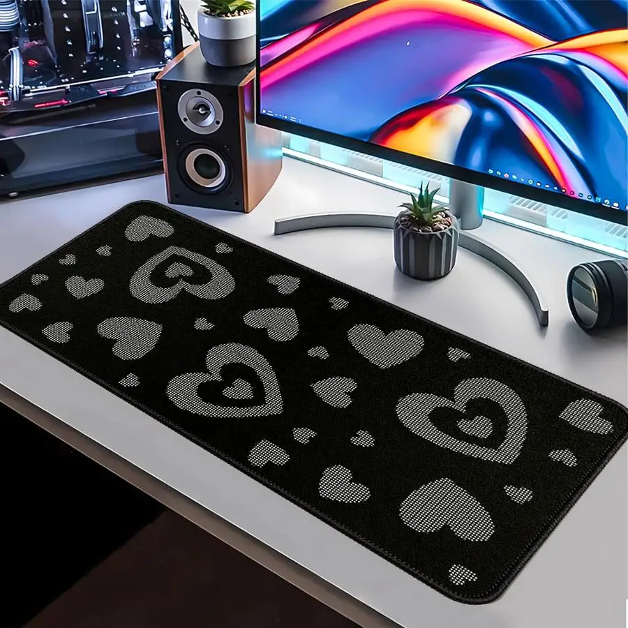 Mouse Pad Game Console Pad Desk accessories Keyboard Mouse Pad Computer Laptop Pad office Pad Anti slip Love Pattern