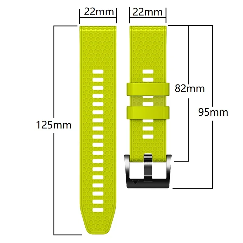 Quickfit 22mm Silicone Strap For Garmin Approach S70 S62 Instinct Forerunner 965 955 945 935 Epix Pro 2 47mm Wristband Bracelet