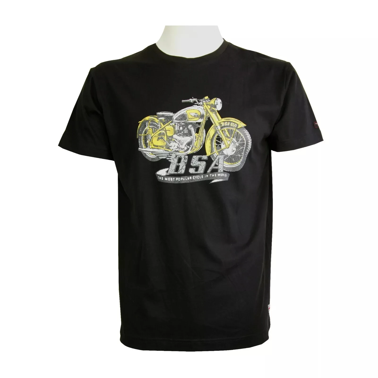 

BSA Gold Motorcycle Glitter T-Shirt Cotton 100% Comfortable Loose Short Sleeve T-Shirt